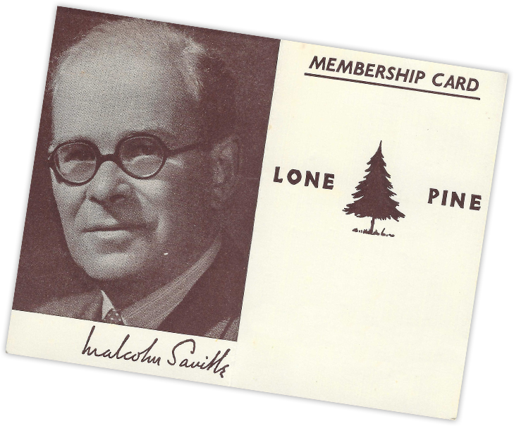 Lone pine membership card