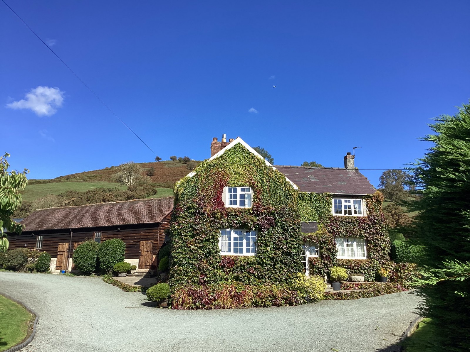 Witchend under blue skies