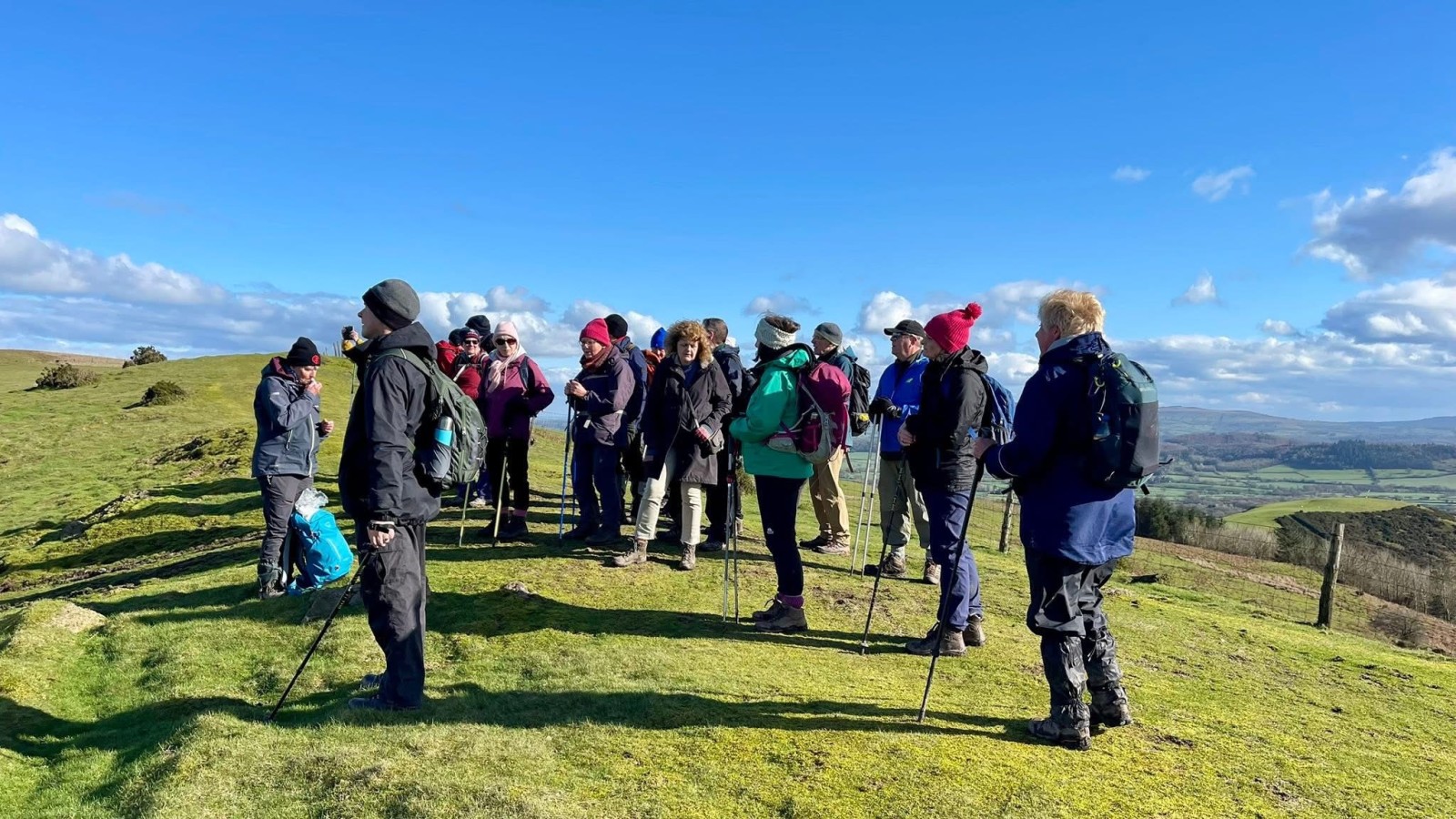 Surprised by sunshine over Caradoc!