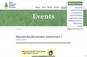 New Video Library page for Society members