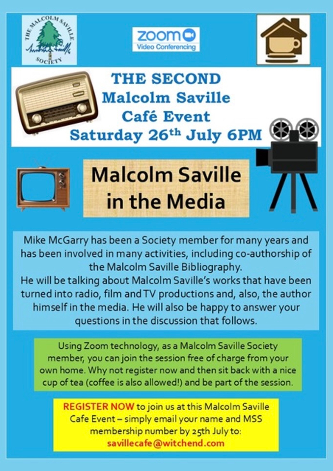 Malcolm Saville Society ‘Café Event’ 2