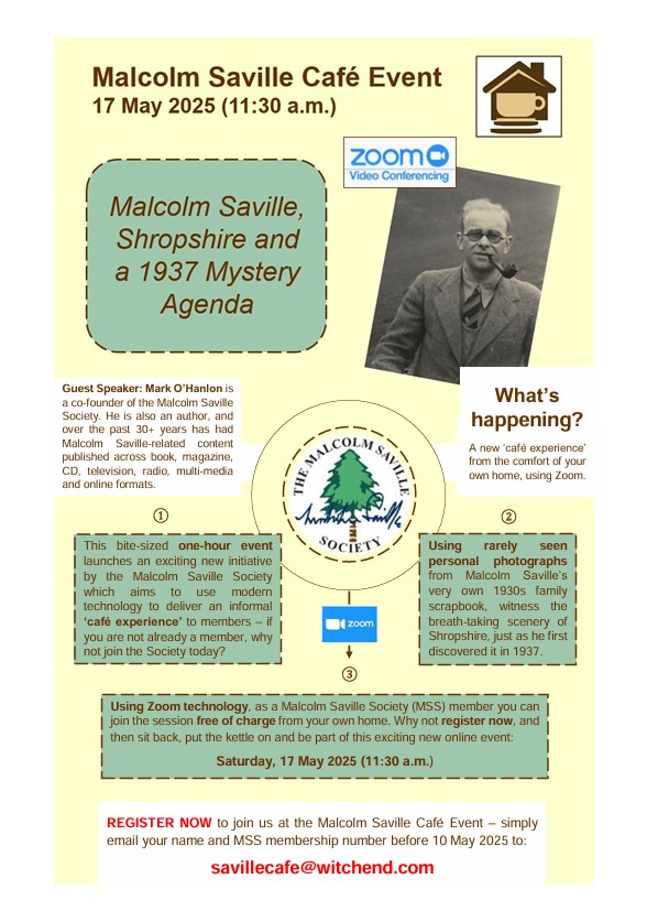Malcolm Saville Society ‘Café Event’ 1