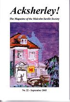 Acksherley! No. 22 - September 2003