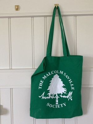 Malcolm Saville Society cotton shopping bag - green